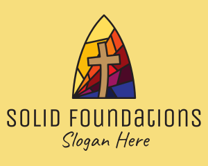 Colorful Church Mosaic  Logo