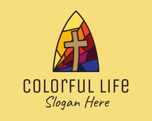 Colorful Church Mosaic  logo design