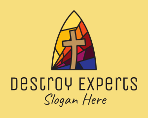 Colorful Church Mosaic  logo design