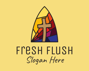 Colorful Church Mosaic  logo design