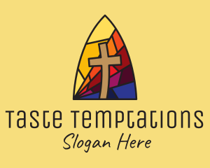 Colorful Church Mosaic  logo design