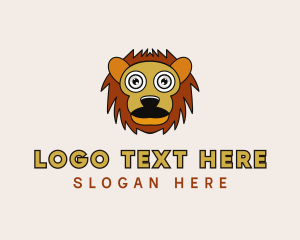 Cartoon Animal Lion Logo