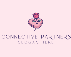 Romantic Heart Rose  logo