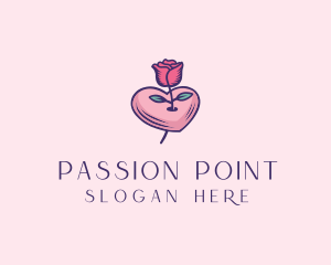 Romantic Heart Rose  logo