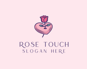 Romantic Heart Rose  logo