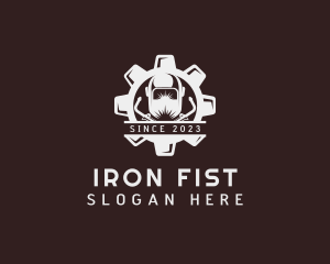 Welding Ironwork Gear logo design