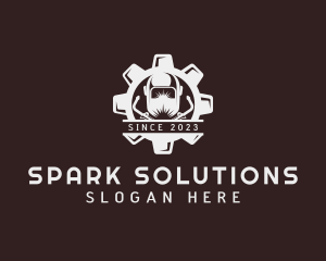 Welding Ironwork Gear logo design