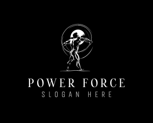 Strong Muscular Power logo design