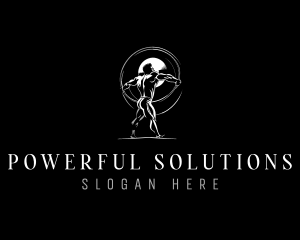 Strong Muscular Power logo design