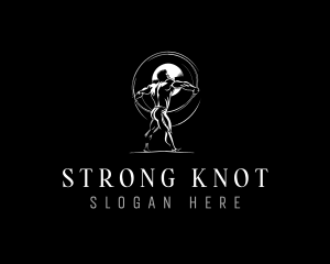 Strong Muscular Power logo design