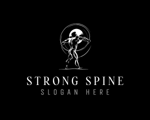 Strong Muscular Power logo design