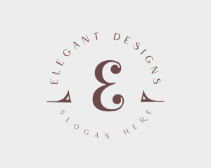 Expensive Elegant Beauty Salon logo design