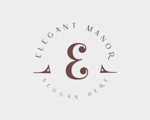 Expensive Elegant Beauty Salon logo design