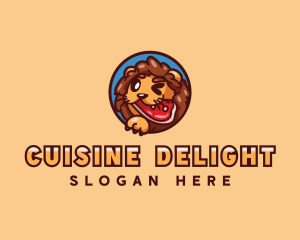 Lion Steakhouse Restaurant logo design