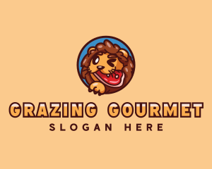 Lion Steakhouse Restaurant logo design