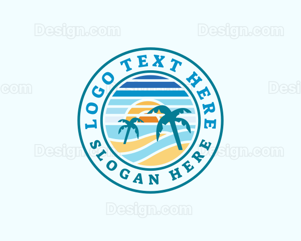 Summer Beach Island Logo