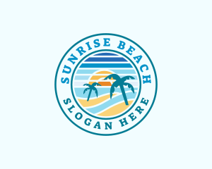 Summer Beach Island logo design