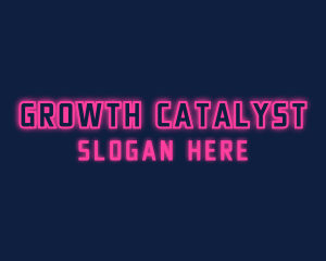 Pink Cyberpunk Wordmark logo design