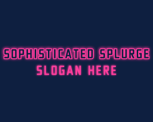 Pink Cyberpunk Wordmark logo design