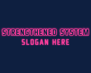 Pink Cyberpunk Wordmark logo design