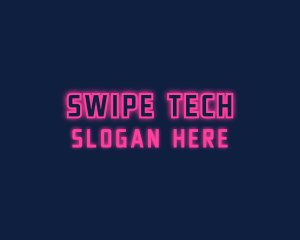 Pink Cyberpunk Wordmark logo design