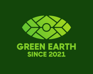 Green Environmental Eye  logo design