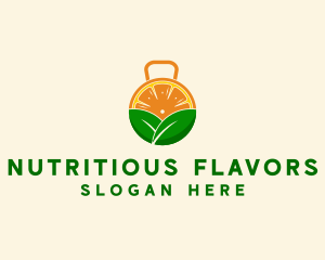 Kettlebell Orange Slice logo