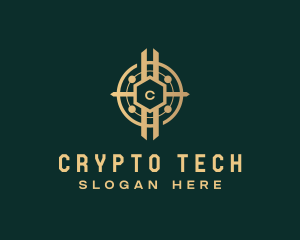 Crypto Digital Currency logo design