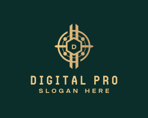 Crypto Digital Currency logo design