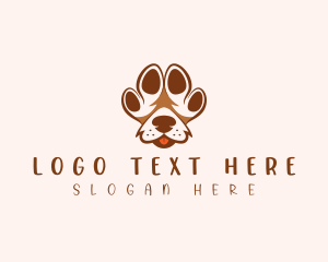 Pet Paw Dog Logo