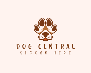 Pet Paw Dog logo design