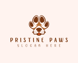 Pet Paw Dog logo design