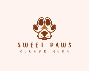 Pet Paw Dog logo design