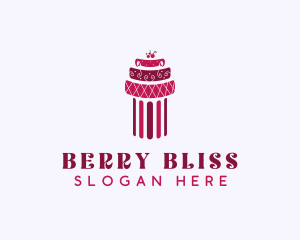 Cherry Cake Column logo design