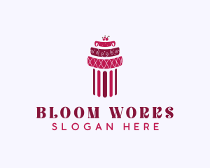 Cherry Cake Column logo design