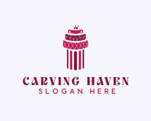 Cherry Cake Column logo design