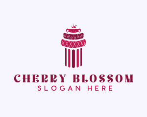 Cherry Cake Column logo design