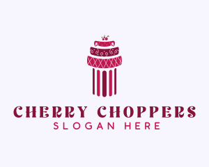 Cherry Cake Column logo design