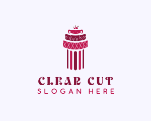 Cherry Cake Column logo design