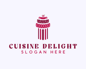 Cherry Cake Column logo design