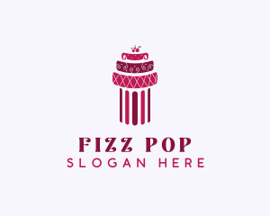 Cherry Cake Column logo design