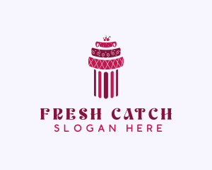 Cherry Cake Column logo design