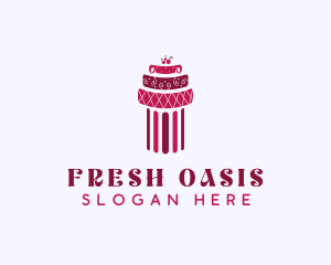 Cherry Cake Column logo design