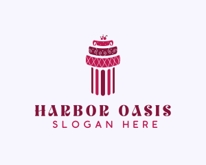 Cherry Cake Column logo design