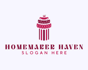 Cherry Cake Column logo design