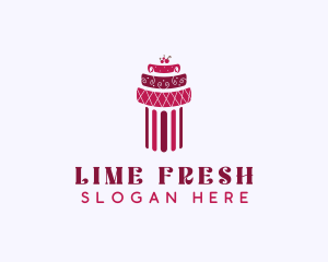 Cherry Cake Column logo design