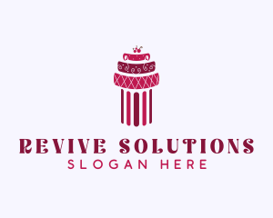 Cherry Cake Column logo design