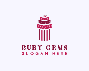 Cherry Cake Column logo design