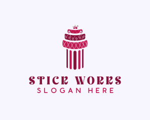 Cherry Cake Column logo design