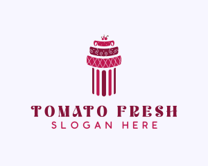 Cherry Cake Column logo design